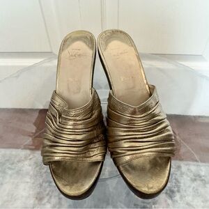 Christian Louboutin Paris Nappa Bella Pumps Shoes Sandals Heels - Beige US8 IT38